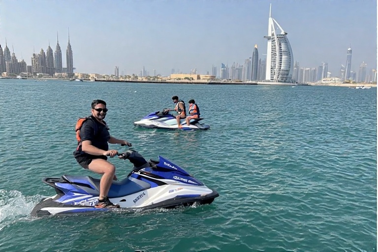 Jet Skiing Adventure in Dubai near Burj Al Arab
